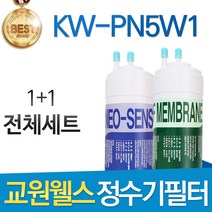 교원웰스 KW-PN5W1 고품질 정수기 필터 호환 전체세트, 선택1 - 전체세트(1+1=2개)