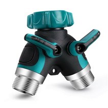 정원 호스 물 분배기 y 형 커넥터 디스펜서 수도꼭지 야외 물 샤워 꼭지 이중 물 전환 밸브, 협력사, 육군 녹색