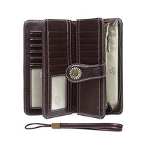 여성 지갑 센데프엔 가죽 신용카드 홀더 RFID 블록 대용량 손목보호대 1왁스그레이 2XL