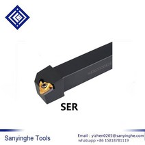 [해외] Ser4040r22 외부 나사 공구 홀더 cnc 선반 절단기 공구 cnc 공구, 1개