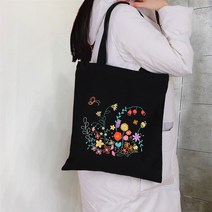 DIY프랑스 자수 에코백 가방 만들기 패키지, 상세이페이지 참고, 저녁향기 +재료 팩