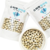 강아지간식 북어 노견 대형견 애견 입냄새 똥냄새 제거 간식 황태볼 가정용 후코이단, 3개