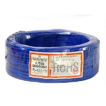 KS전선롤/단심비닐코드 전선/60227 KS IEC 06(VSF전선) 0.5SQ(mm²)200M/1롤, 검정