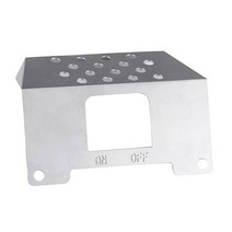 GHSHOP 루프 라이트 롤 케이지 앞 유리 바이저 차양 업그레이드 WPL D12 RC 트럭 부품, 1:10, 금속, 바닥 판