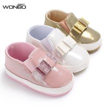 키즈 Baby Girls Shoes 스팽글 Bowknot 유아 유아 캐주얼 신발 Prewalker