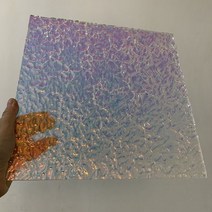 대형아크릴판 조명용아크릴 얇은아크릴판 200200mm 바위 표면 플렉시 유리 아트 장식 시트 무지개 빛깔의 다채로운 pmma 보드 골판지 사용자 정의, 팩 당 4개, 200x200x5mm