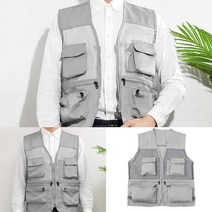 초경량 메쉬 레저 조끼(XL) (그레이) 낚시옷추천 민물낚시용품