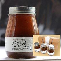 지브로와 100% 국내산 충남 서산 시골아이 자연 수제 생강청 선물세트 400g X 3병, 단품, 단품