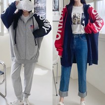 렛잇샤인 박스핏 아린 롱 후드집업점퍼