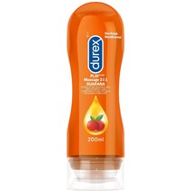 윤활유 Durex 마사지 젤 개인 윤활유 Durex 마사지 플레이 2 in 1 윤활유 6.76 oz Intensify with Enhancing Guarana, 1개