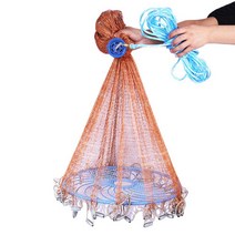 자동 투망 360 원반형 간편투망 낚시그물망 1개, 본상품선택