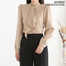모리스커밍홈 훌타이 진주단추 블라우스 M2210BL285C