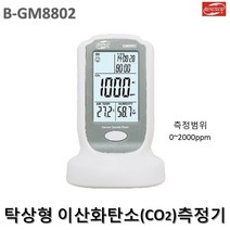 대동상사 이산화탄소측정기 B-GM8802 0~2000ppm CO2측정기 창고 사무실 주방, 1개