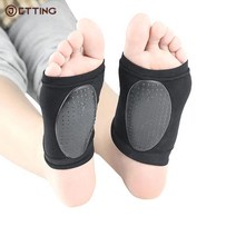 근저족막염 깔창 2pcs 아치 지원 슬리브 발바닥 근막 염 발 뒤꿈치 박차 발 관리 도구 플랫 피트 슬리브 양