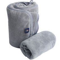 모즈펫 미라클 반려동물 목욕타월 대형 + 발수건 세트, 그레이