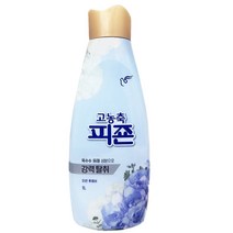 피죤 고농축 리치퍼퓸 섬유유연제 블루비앙카 본품, 1L, 8개