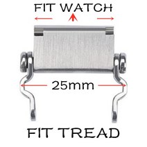 수공구 세트 (에서 선박 us) Leatherman 트레드 어댑터에 대 한 모든 크기 시계 링크 버클 G-SHOCK Garmin, 02 Silver-25mm_06 26mm
