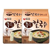 농심 간편식 후루룩칼국수(97gx4) x 2봉 겨울별미 칼국수라면 1세트, 19세트