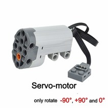 [레고아바타] 파워 기능 모터 테크니컬 부품 MOC 멀티 툴 서보 트레인 PF 8293 8883 모델 모든 브랜드 호환 블록, [04] Servo-motor