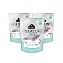 구딘 클린캣 크리스탈 고양이 모래 레몬향, 5L, 3개