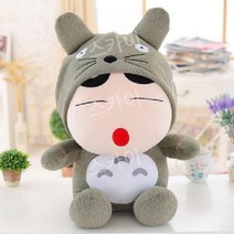 정품 크레용 인형 작은 새 친칠라 봉제 토토로 장난감 소녀 소녀를위한 헝겊 생일 선물, C, 50cm (노래 생일 노래)