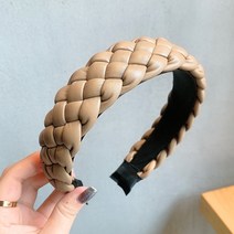 백합 질감 가죽 머리띠 프랑스식 명원 복고 꽈배기 변발 압발 머리띠 여삼계