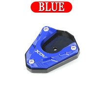 오토바이 풋 사이드 스탠드 패드 플레이트 킥스탠드 확대기 확장 지원 WMoto XDV 250i XDV250si XDV300i LONGJIA XDV250/300 에 적합, 05 BLUE, 1개
