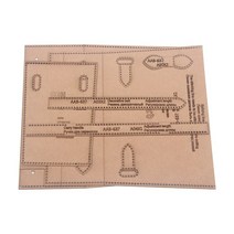 핸드백 아크릴 버전 크래프트 종이 드로잉 템플릿 DIY 수제 가죽 공예용, 01 Kraft Paper