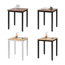 빈티지 카페 커피숍 사각 티테이블 2인용 네모 정사각 거실 식탁 나무 탁자 2인용, 600x600, 블랙 빈티지