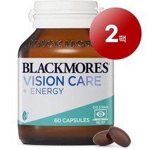 Blackmores 블랙모어스 호주산 직송 비전 케어 에너지 60정 눈 시력 건강 관리 1팩, 2팩