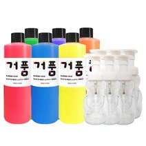 (사은품증정) 거품물감 250ml 6색세트 스노우키즈 유아 아기 놀이 핑거 형광 페인팅 블랙라이트 물감놀이 거품놀이 버블물감 촉감놀이, 거품250풀+사은:포리멀티(랜덤)