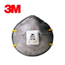 3M 9914 2급방진마스크 냄새제거 악취제거 활성탄층 배기밸브 산업용 마스크, 10매(1통)