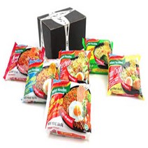 Indomie Mi Goreng Instant Noodles 6-Flavor Variety: One Packet Each in a BlackTie Box (6 Items Total, 1