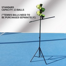 테니스 볼머신기 발사기 트레이닝 자동 볼 머신 크래시 속도 및 높이 조절 피더 초보자 싱글 연습기, 1.A Ball not included, 1.A Ball not included