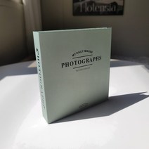 인생네컷앨범 바인더 사진첩 포토북 초음파 액자 이미지 커플 100일선물, 리프 그린