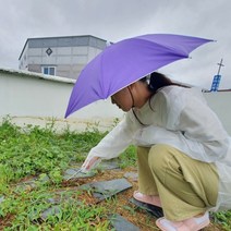 우산모자 소형 퍼플 파라솔모자 낚시 야외활동 농사 밭일 자외선차단, 상세페이지 참조, 상세페이지 참조