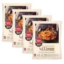 CJ제일제당 햇반 쿡반 낙지비빔밥 410g 4개