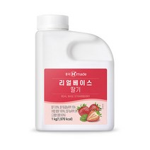 흥국에프앤비 맘스리얼베이스 딸기 1kg 6개(1박스), 아이스박스포장