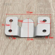 성인벙커침대 낮은벙커침대 어른2층침대 벙커형침대 Dophee-가구 연결 조각 걸이 버클 철 침대 후크 거울, 02 53 by 130mm