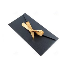 축의금 축화혼 리본 달린 돈봉투 가로형 크라프트지 결혼식 청첩장 봉투 이쁜 고급 끈 장식 감사 기프트 부모님 명절 어버이날 세뱃돈 칠순 현금 예단 지폐 엽서 남색 긴봉투