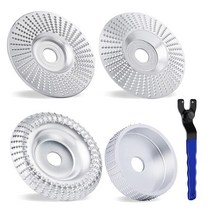 앵글 그라인더용 목재 조각 디스크 도구 밀링 커터 그라인딩 폴리싱 휠 로터리 샌딩, [14] 5pcs Silver, [02] Bore 22MM