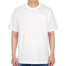 [요지야마모토] Y-3 로고 FN3359 CWHITE 남자 반팔티셔츠