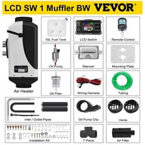 디바스토 차박히터 창문형 usv 온풍 5kw car heater 12v air 디젤, LCD SW 1 머프. bw