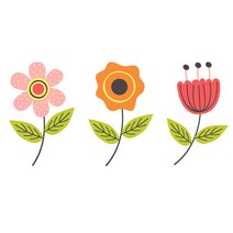 천아트 의류 열전사지 스티커 베스트큐트 플라워(F234) 티셔츠 전사지 스티커 제작
