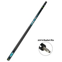CRICAL 큐 싱글 버트 유니록/총알 3/8*8 전체 큐가 아닌 방사형 핀 조인트, 09 Radial 2