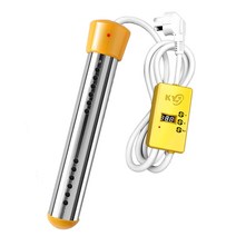 욕조 돼지꼬리 히터봉 가열기 온수기 물데우는 기계, 자동 전원 끄기 없음  2500W