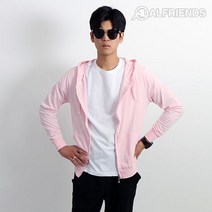 싱글무지후드집업