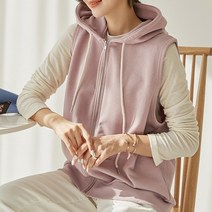 [조아맘] 데일리 레이어드 후드 조끼 JV04172