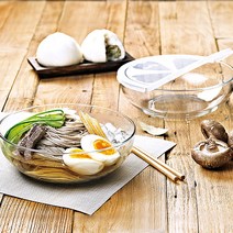 (전용박스 포함) 글라스락 냉면기 1400ml 2개 (면기 우동기 비빔밥그릇 샐러드볼)