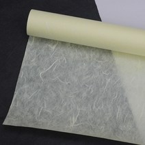 구름한지 닥운용지롤 54cm x 20m, 노랑색